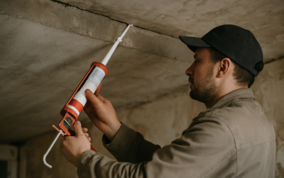 Wypełnianie szczelin między płytami stropowymi w starym bloku