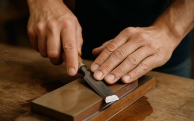 Jak ostrzyć dłuta do drewna kamieniem wodnym to skuteczny przewodnik