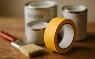Taśma malarska przy farbach ceramicznych jak ją stosować