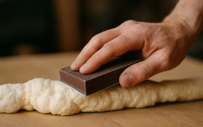 Czy można szlifować piankę montażową papierem ściernym?