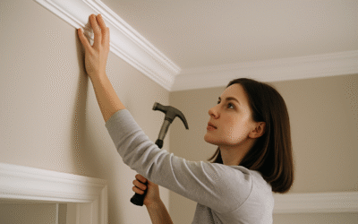 Jak optycznie podnieść niski sufit za pomocą listew i trików