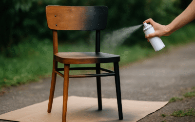 Szybka metamorfoza krzesła PRL metodą spray & go